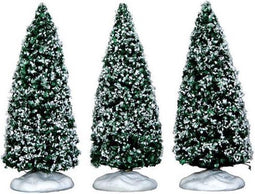 Lemax - Snowy Juniper Tree - Small - Set Of 3