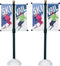 Lemax - Street Pole Banner - Set Of 2 - Kersthuisjes & Kerstdorpen