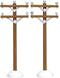Lemax - Telephone Poles - Set Of 2 - Kersthuisjes & Kerstdorpen