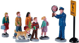 Lemax - The Crossing Guard - Set Of 8 - Kersthuisjes & Kerstdorpen