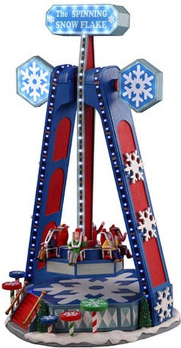 Lemax - 'The Spinning Snowflake' - Verlichte attractie met animatie & muziek/geluid - Inclusief adapter