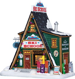 Lemax - The Summit Ski School - B/o Led - Kersthuisjes & Kerstdorpen