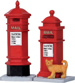 Lemax - Victorian Mailboxes - Set Of 2 - Kersthuisjes & Kerstdorpen