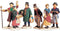 Lemax - Village People Figurines - Set/6 - Kersthuisjes & Kerstdorpen