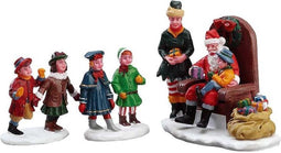 Lemax - Visiting Santa - Set Of 3 - Kersthuisjes & Kerstdorpen