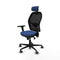 Jorquera Piqueras y Crespo 3D036G2 - Bureaustoel met hoofdsteun - Verstelbare hoogte en ademend - Marineblauw