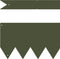 vidaXL - Tuinrand - 10 - stuks - Olijfgroen - 100x0,5x15 - cm - Kunststof
