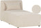 LEMVIG - Chaise longue - Beige - Corduroy