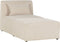 LEMVIG - Chaise longue - Beige - Corduroy