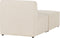 LEMVIG - Chaise longue - Beige - Corduroy