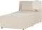 LEMVIG - Chaise longue - Beige - Corduroy
