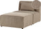 LEMVIG - Chaise longue - Taupe - Corduroy