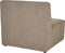 LEMVIG - Chaise longue - Taupe - Corduroy