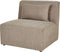 LEMVIG - Chaise longue - Taupe - Corduroy