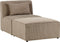 LEMVIG - Chaise longue - Taupe - Corduroy