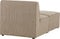 LEMVIG - Chaise longue - Taupe - Corduroy