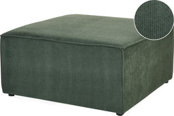 LEMVIG - Ottomaan - Donkergroen - Corduroy