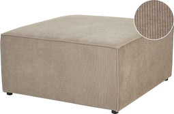 LEMVIG - Ottomaan - Taupe - Corduroy