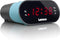 Lenco CR-07 Blue - Wekkerradio met Slaaptimer - Dubbel alarm - Blauw