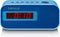 Lenco CR-205BU - Wekkerradio met Slaaptimer - Alarmfunctie - Stickerset - Blauw