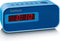 Lenco CR-205BU - Wekkerradio met Slaaptimer - Alarmfunctie - Stickerset - Blauw