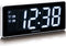 Lenco CR-30WH - Wekkerradio met groot 3” LED Display - Wit