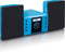 Lenco MC-013 - Stereo set met CD speler, AUX en stickersset - Blauw