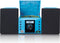Lenco MC-013 - Stereo set met CD speler, AUX en stickersset - Blauw