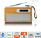 Lenco PDR-040EF - Draagbare DAB+/FM Radio met oplaadbare batterij en Bluetooth - Bamboe