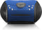 Lenco SCD-24 - Draagbare radio CD speler met AUX-uitgang - Blauw