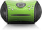 Lenco SCD-24 - Draagbare radio CD speler met aux-uitgang - Groen