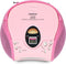 Lenco SCD-24 - Draagbare radio CD speler met AUX-uitgang - Roze