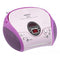Lenco SCD-24 - Draagbare radio CD speler met AUX-uitgang - Roze