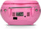 Lenco SCD-24 - Draagbare radio CD speler met AUX-uitgang - Roze