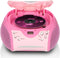 Lenco SCD-24 - Draagbare radio CD speler met AUX-uitgang - Roze