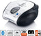 Lenco SCD-24BT WHBK - Draagbare CD-speler met FM radio en Bluetooth - Wit-Zwart