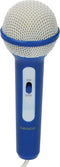 Lenco SCD-650BU - Draagbare radio CD speler met karaokemicrofoon en LED - Blauw