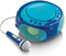Lenco SCD-650BU - Draagbare radio CD speler met karaokemicrofoon en LED - Blauw