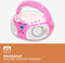 Lenco SCD-650PK - Draagbare radio CD speler met karaokemicrofoon en LED - Roze
