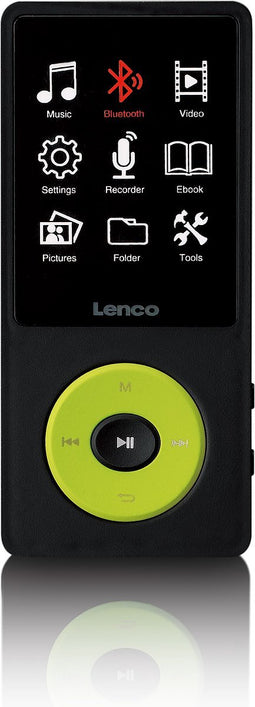 Lenco Xemio-860GN - MP3/MP4 speler met Bluetooth en 8GB intern geheugen - Groen