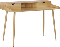 LENORA - Bureau - Lichte houtkleur - MDF