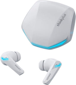 Lenovo ThinkPlus GM2 Pro - Bluetooth 5.3 - Draadloze oordopjes - Ergonomisch - Noise-cancelling - Waterbestendig - Sport - Gamen - Reizen - Wit