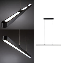 Lento BLE hanglamp LED 1x43W tunw Zwart 230V aluminium/kunststof