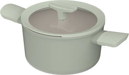 LEO Kookpot antikleef met deksel Balance Sage - Ø 20cm - Groen - PFAS-vrij