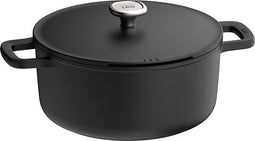 LEO Kookpot antikleef met deksel Phantom - Ø 28cm - Zwart - PFAS-vrij