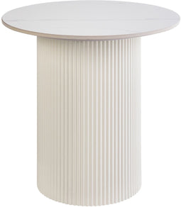 LEONA - Bijzettafel - Lichtbeige - Gesinterde steen