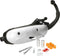 Leovince Sito Aprilia Sr 50 R Factory Piaggio Engine 04-12 Ref:0732 Gehomologeerd Stalen Full-line Systeem Zilver