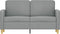 vidaXL - Tweezitsbank - 120 - cm - stof - lichtgrijs