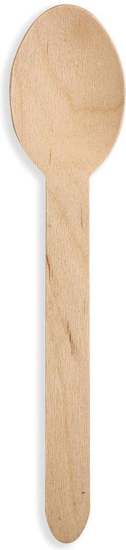 Lepel uit hout, gecoat, 160 mm, pak van 100 stuks