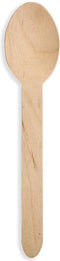 Lepel uit hout, gecoat, 160 mm, pak van 100 stuks